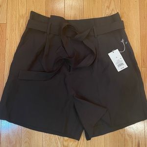 High waisted black shorts